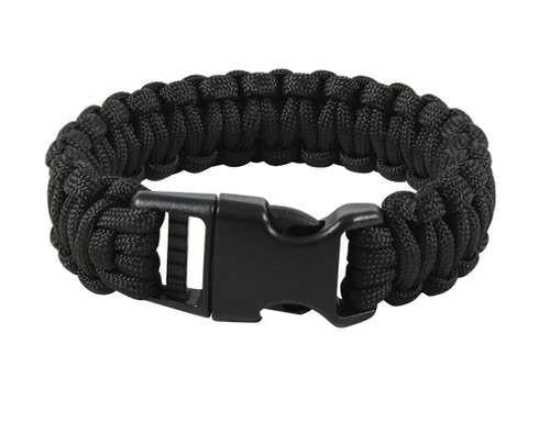 966 Rothco Black Deluxe Paracord Bracelet