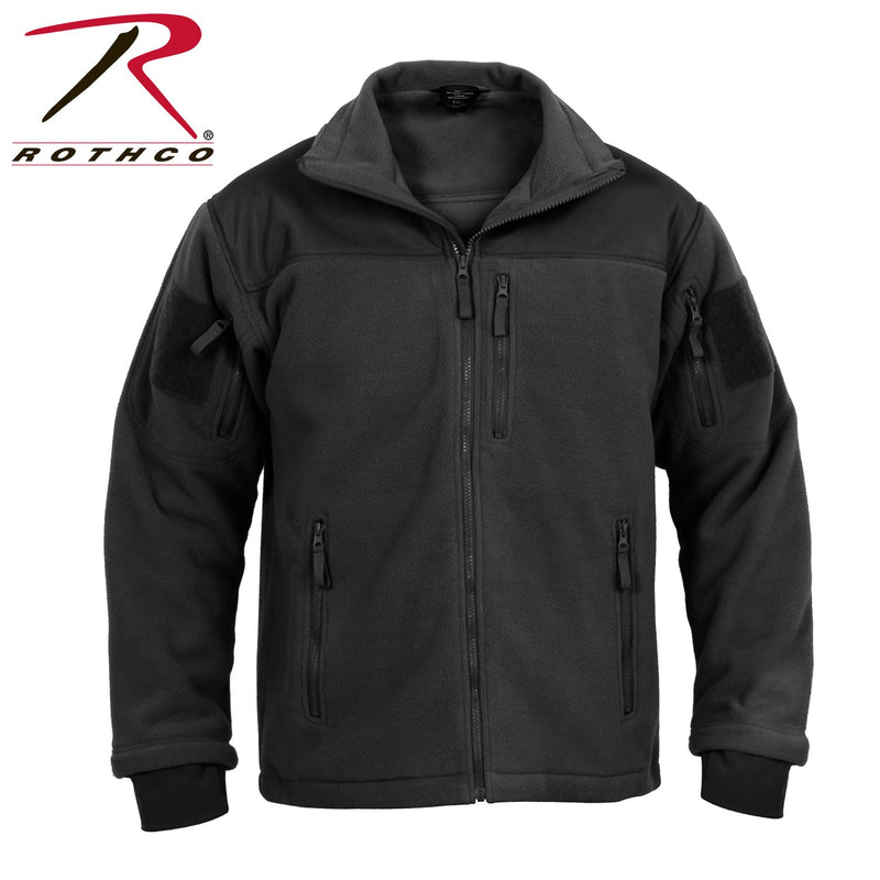 96670 Rothco Spec Ops Tactical Fleece Jacket - Black