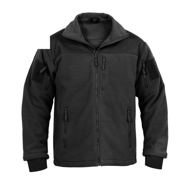 96670 Rothco Spec Ops Tactical Fleece Jacket - Black