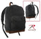 9667 Rothco Black Vintage Canvas Teardrop Backpack w/Leather Accents