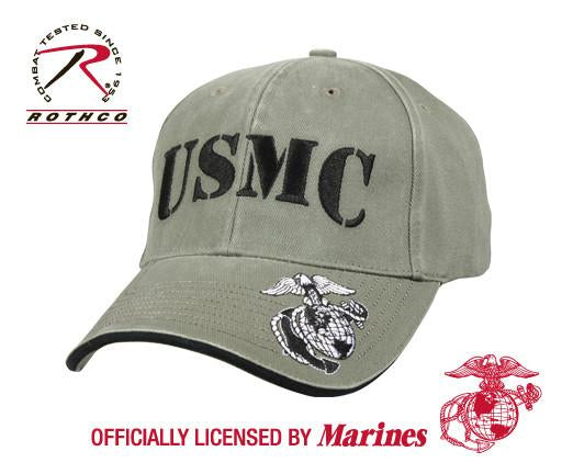 9738 Rothco Vintage Olive Drab USMC Low Pro Cap