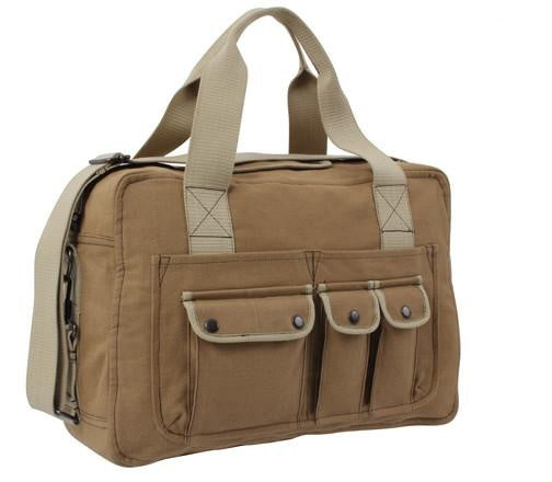 9761 Rothco Two Tone Shoulder Bag - Mocha/khaki