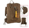 9763 ROTHCO VINTAGE CANVAS FLIGHT BAG - BROWN