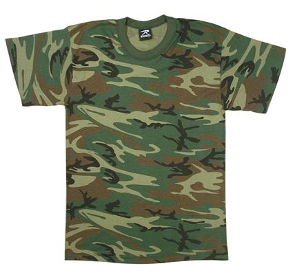 9777 Rothco Heavyweight 6oz T-shirt / Woodland Camo