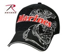 9794 Rothco Black Marines Deluxe Low Profile Insignia Cap