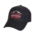9820 Rothco 2nd Protects 1st Deluxe Low Profile Cap - Black