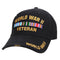 9830 Rothco WWII Veteran Deluxe Low Profile Cap - Black