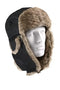 9870 Rothco Fur Flyers Hat - Black