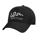 9894 Rothco Join or Die Deluxe Low Profile Cap - Black