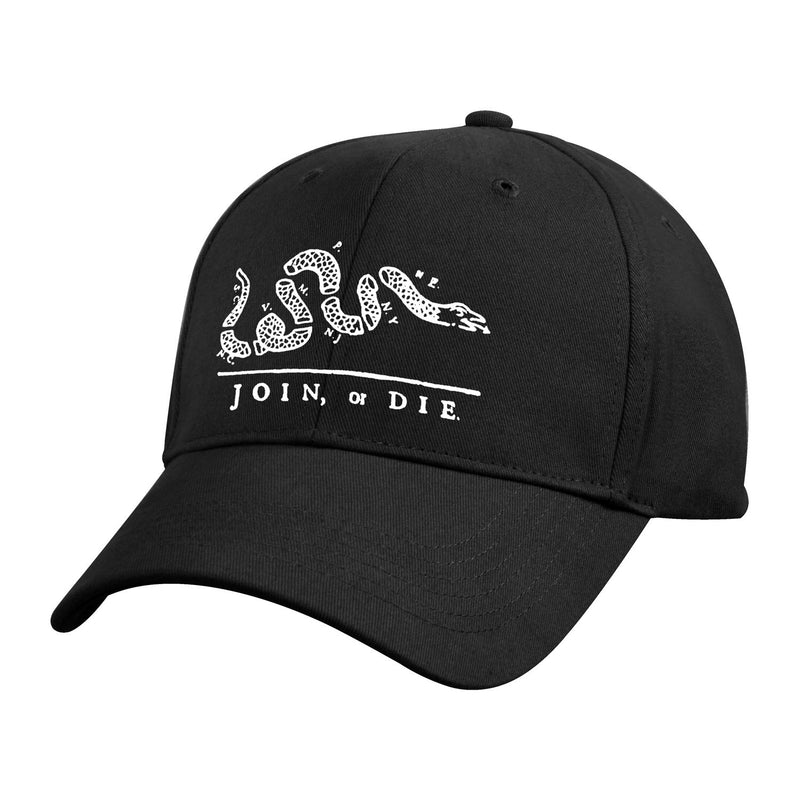 9894 Rothco Join or Die Deluxe Low Profile Cap - Black
