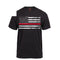 9950 Rothco Thin Red Line Flag T-Shirt - Black