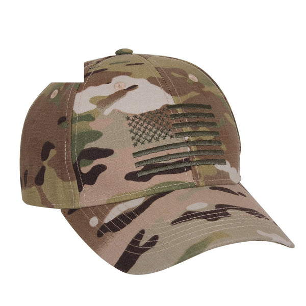 99881 Rothco MultiCam Low Profile Cap With US Flag