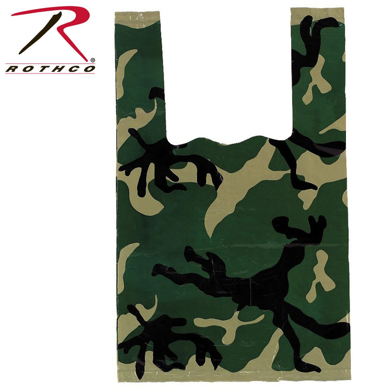 9996 Rothco Woodland Camo Shopping Bag