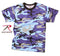 60173 Rothco Colored Camo T-Shirts - Electric Blue Camo