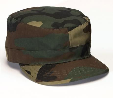 4540 Rothco Woodland Camo Adjustable Fatigue Cap
