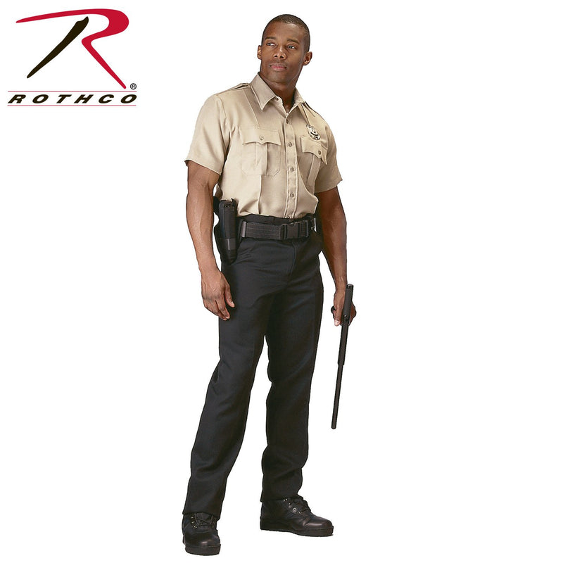 30035 Rothco Short Sleeve Uniform Shirt - Khaki