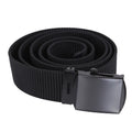 4242 / 4241 Rothco Black Nylon Web Belt W/black Buckle