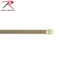 4641 Rothco 54" Khaki Nylon Web Belt w/Brass Buckle