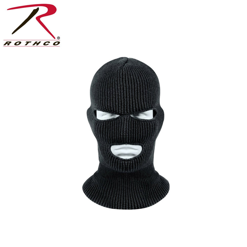 5516 Rothco Black Wintuck Acrylic 3-Hole Face Mask
