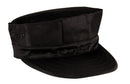 5632 Rothco Black Poly/cotton 2-ply Marine Corps Fatigue Cap - No Emblem