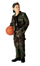 66102 Rothco Kids Military Bdu Shirt - Woodland Camo