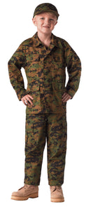 66215 Rothco Kids Military BDU Shirt - Woodland Digital Camo