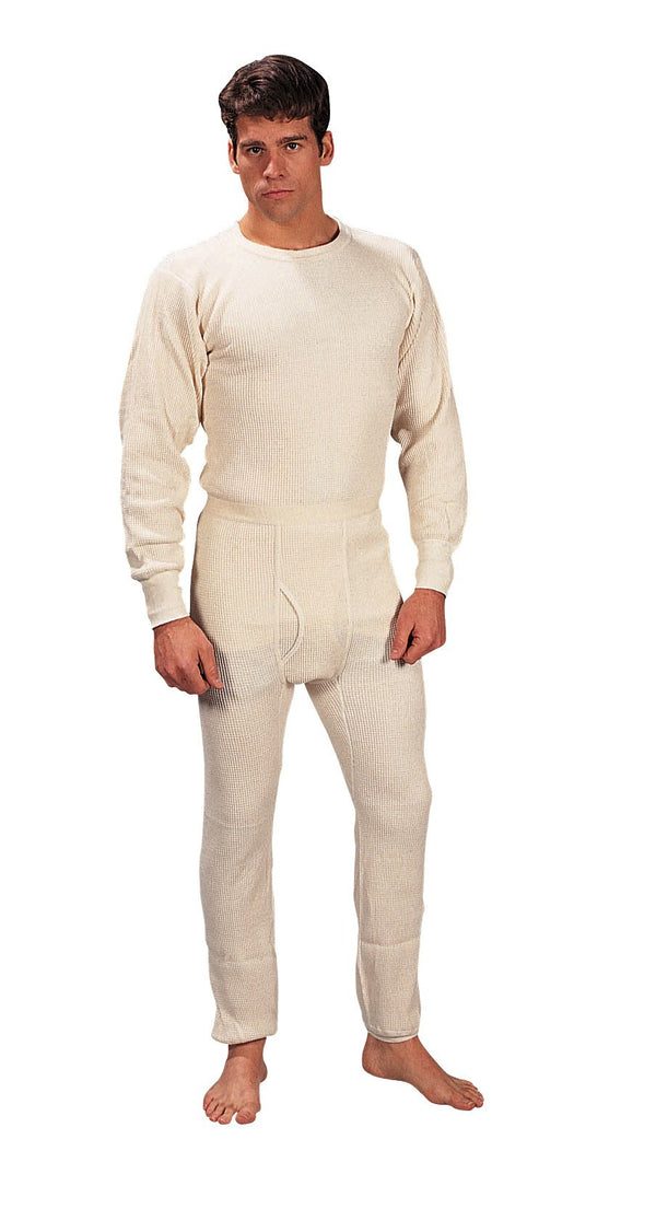 6458 Rothco Extra Heavyweight Thermal Knit Bottoms - White