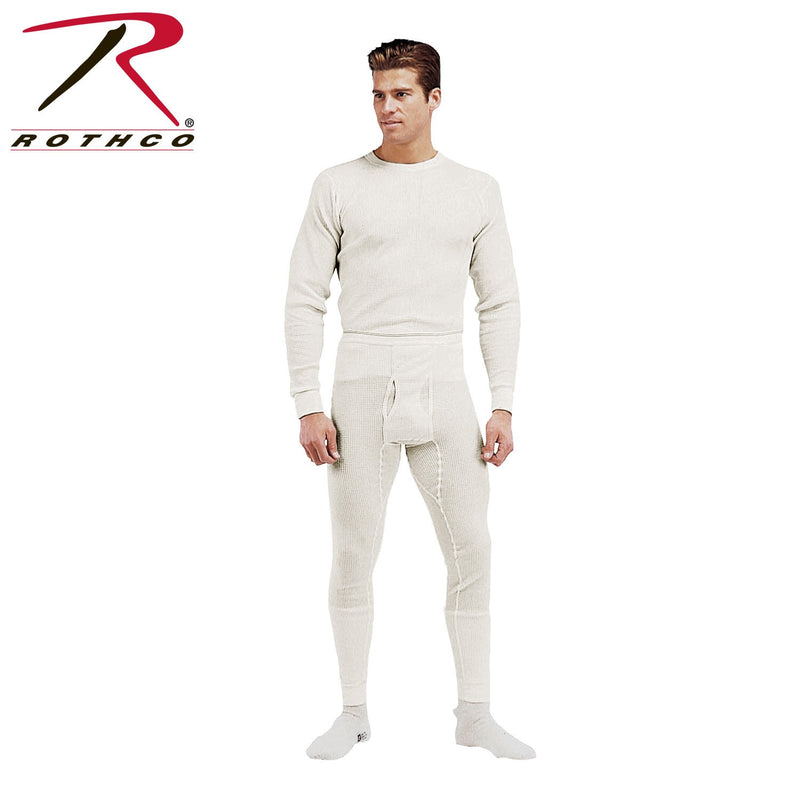 6454 Rothco Thermal Knit Underwear Bottoms - Natural