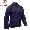 8885 Rothco Poly/Cotton Twill Solid BDU Shirts - Navy Blue