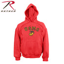 9222 Rothco USMC Globe & Anchor Pullover Hooded Sweatshirt - Red