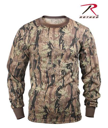 6770 Rothco Long Sleeve Camo T-Shirt - Smokey Branch Camo