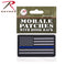 27789 Rothco PVC Thin Blue Line Flag Patch - Hook Back