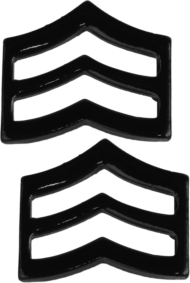 Tactical365Â® Pair of Sergeant Rank Insignia Pins for Police or Military