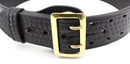 Sam Browne 2 1/4 in Wide Duty Belt - Choice of Basket Weave - Plain - Nickel or Brass Buckle