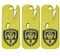 Cobra Cutter Keychain Plastic Restraint Blade Emergency Seat Belt Cutter and Box Opener | 3 Pack