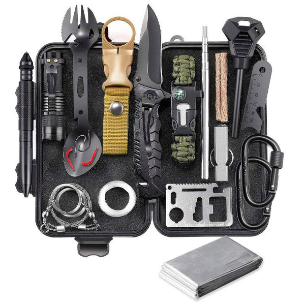 Complete Survival Emergency Kit With Waterproof Case