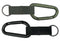 291 Rothco Jumbo 80mm Carabiner W/web Black / Olive Drab