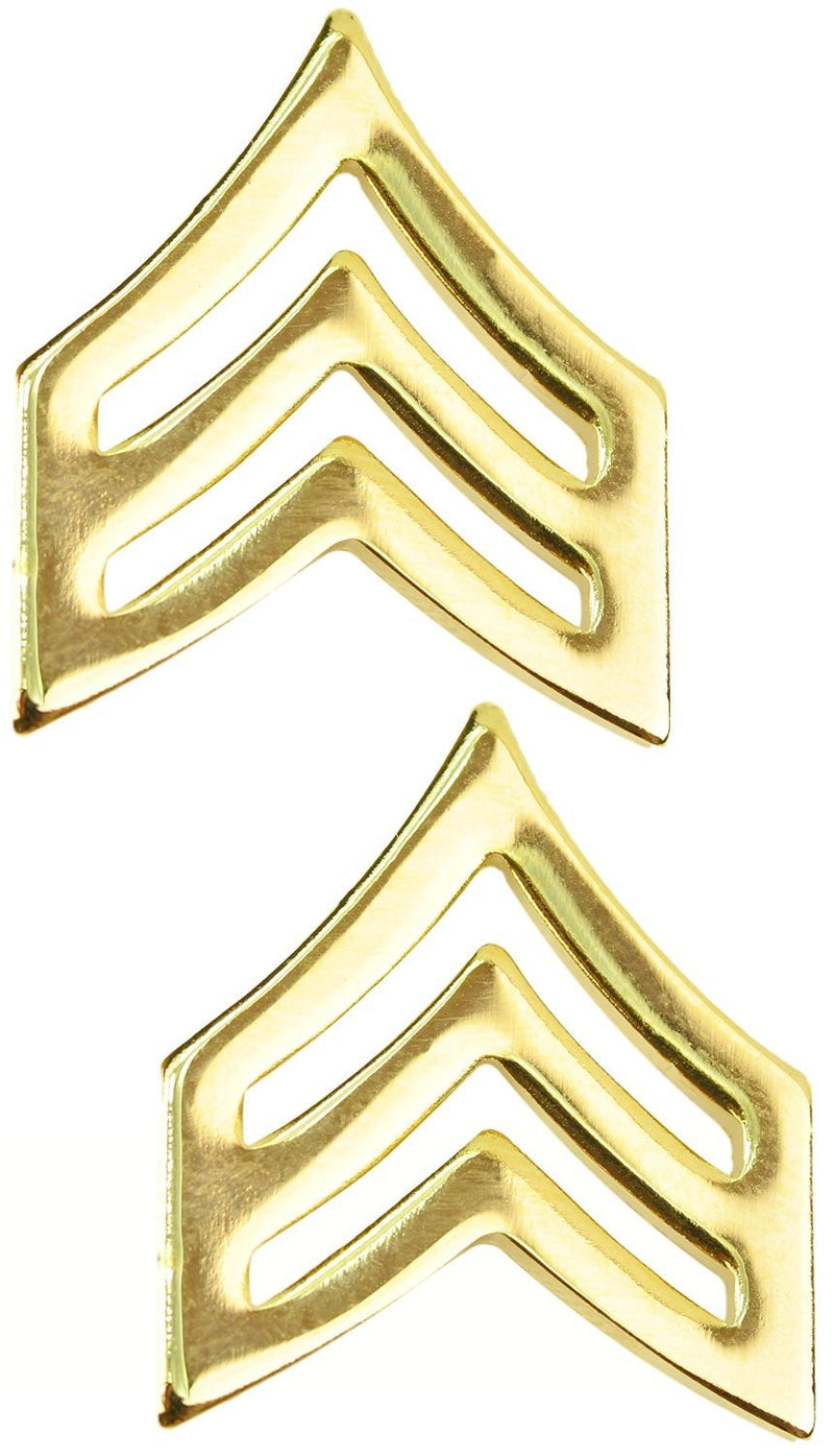 Tactical365Â® Pair of Sergeant Rank Insignia Pins for Police or Military