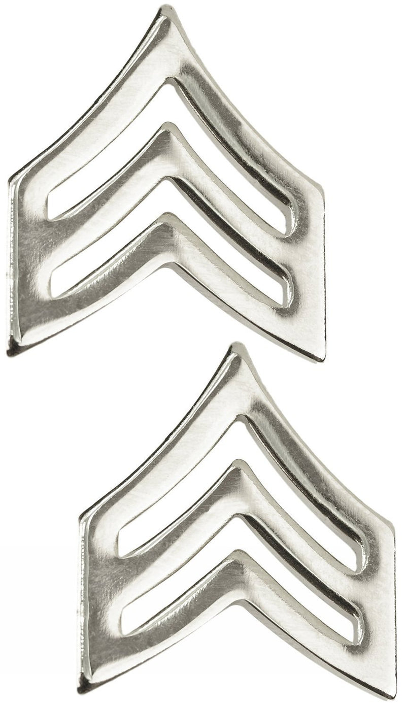 Tactical365Â® Pair of Sergeant Rank Insignia Pins for Police or Military