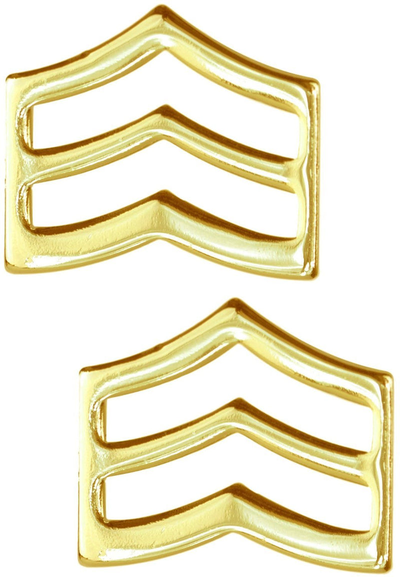 Tactical365Â® Pair of Sergeant Rank Insignia Pins for Police or Military