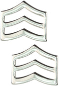 Tactical365Â® Pair of Sergeant Rank Insignia Pins for Police or Military