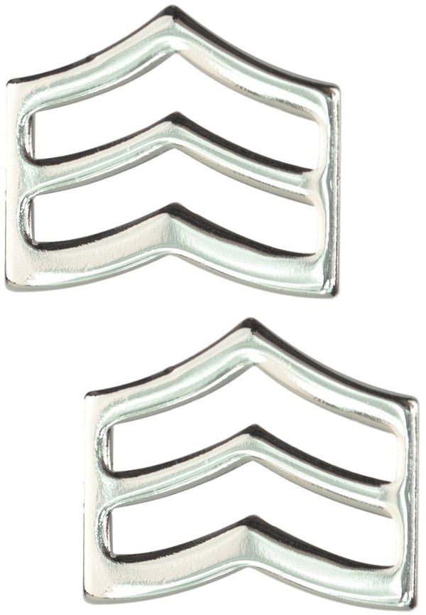 Tactical365Â® Pair of Sergeant Rank Insignia Pins for Police or Military
