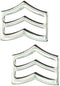 Tactical365Â® Pair of Sergeant Rank Insignia Pins for Police or Military